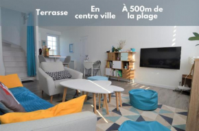 Appartement moderne avec terrasse à 500m de la mer